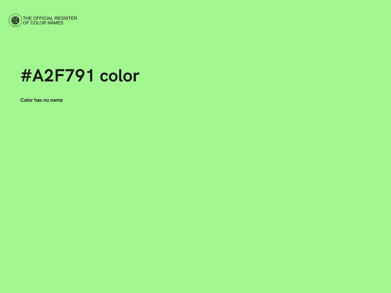 #A2F791 color image