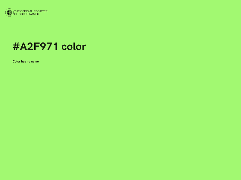 #A2F971 color image
