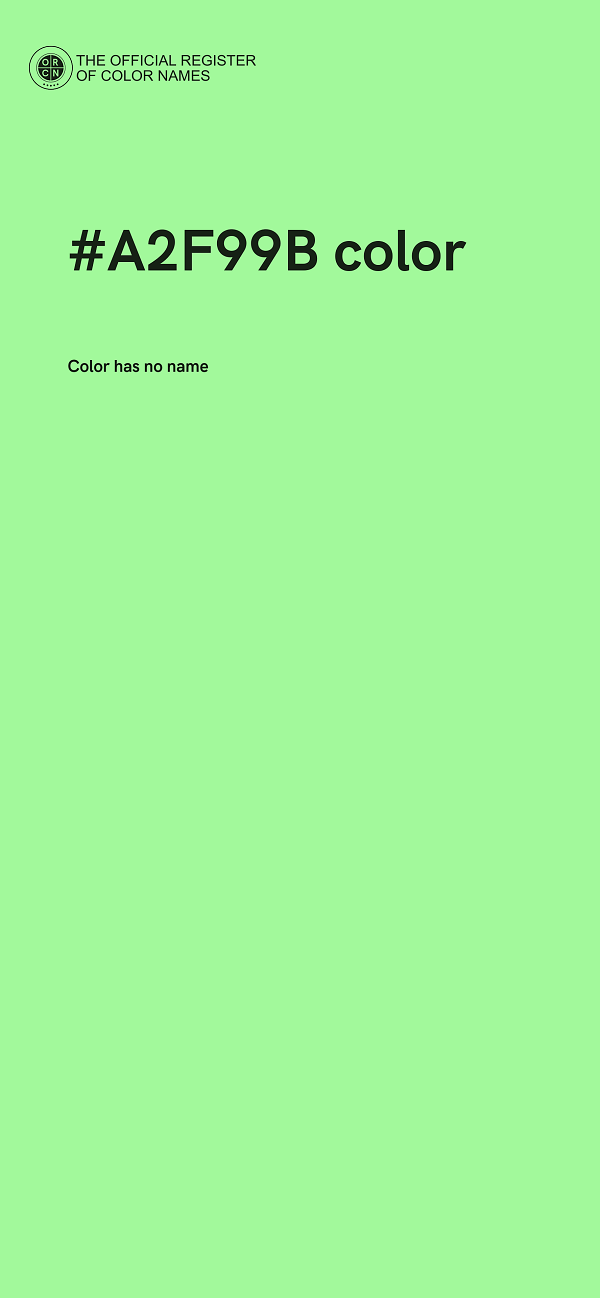 #A2F99B color image