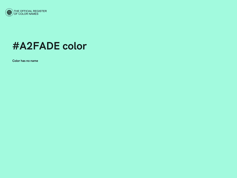 #A2FADE color image