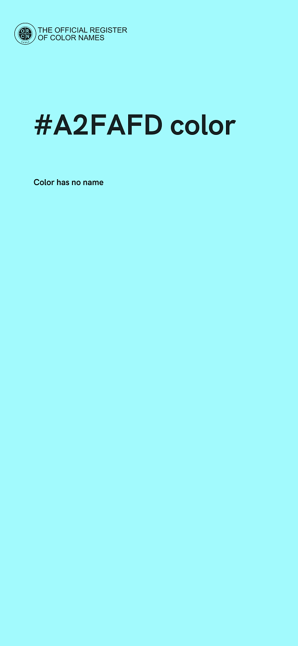 #A2FAFD color image
