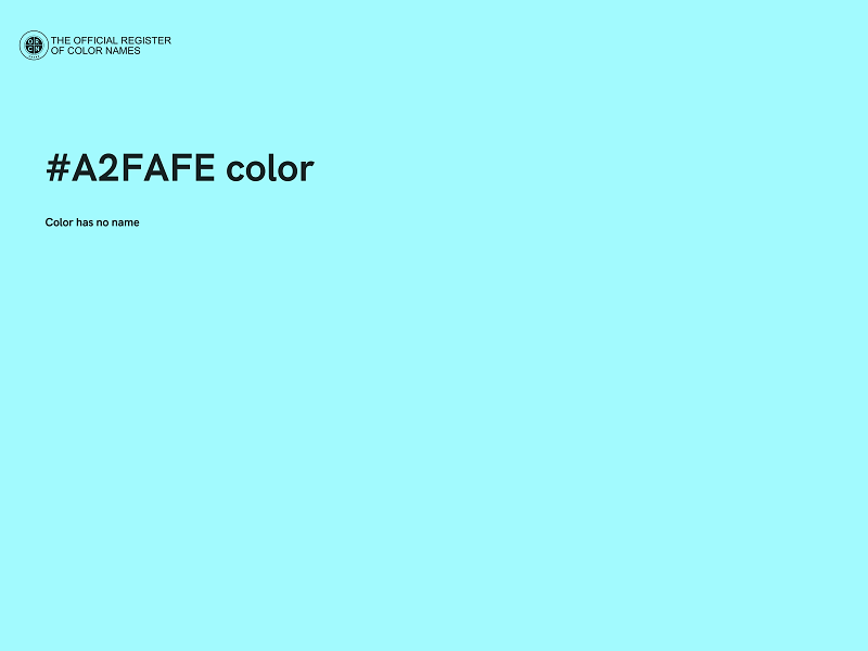 #A2FAFE color image