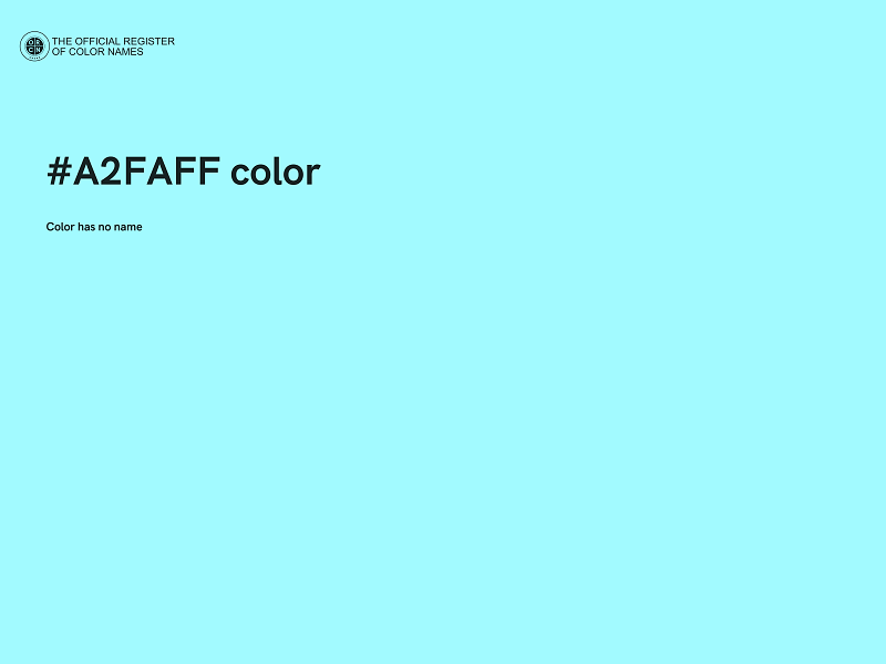 #A2FAFF color image