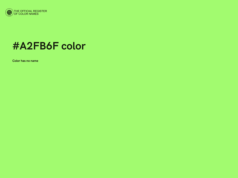 #A2FB6F color image