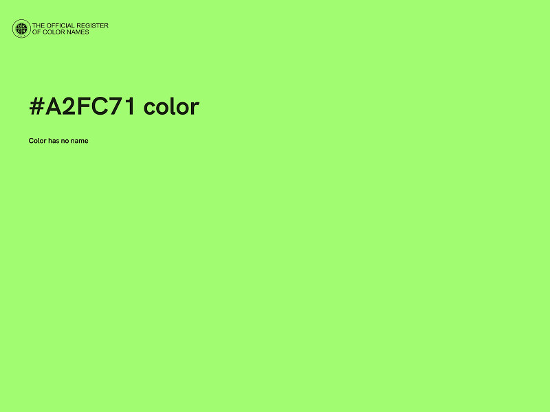 #A2FC71 color image