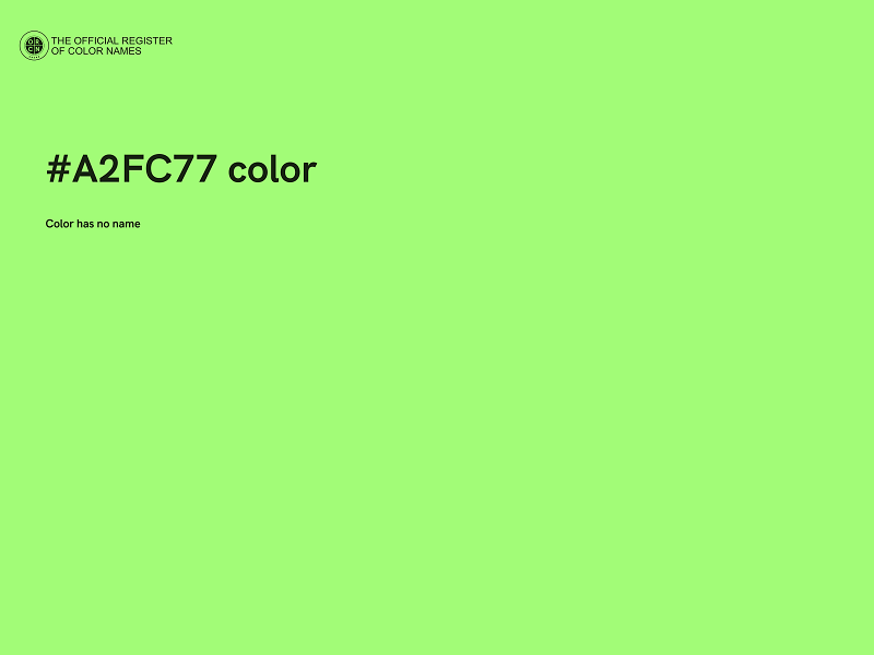 #A2FC77 color image
