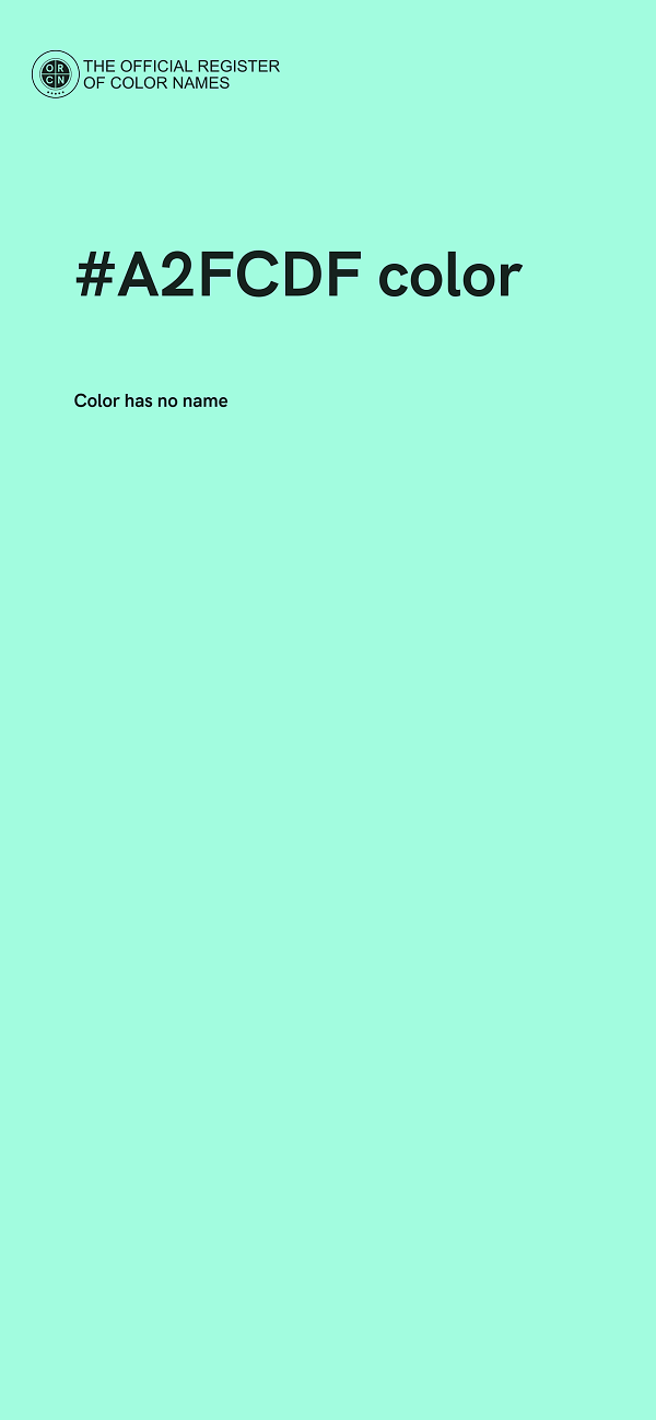 #A2FCDF color image
