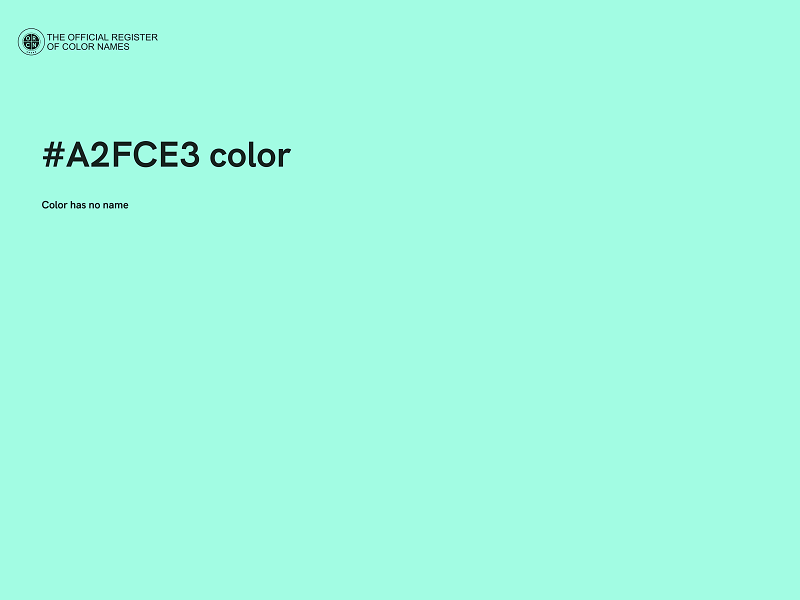 #A2FCE3 color image