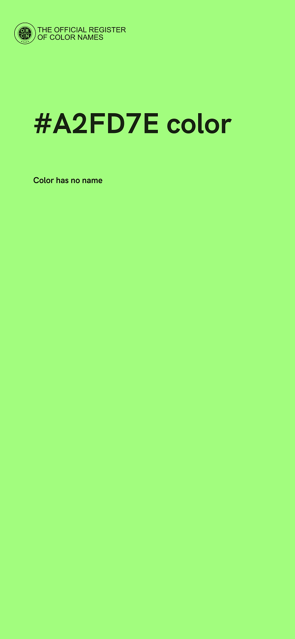 #A2FD7E color image