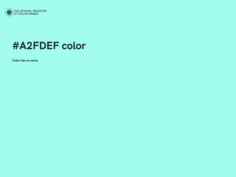 #A2FDEF color image