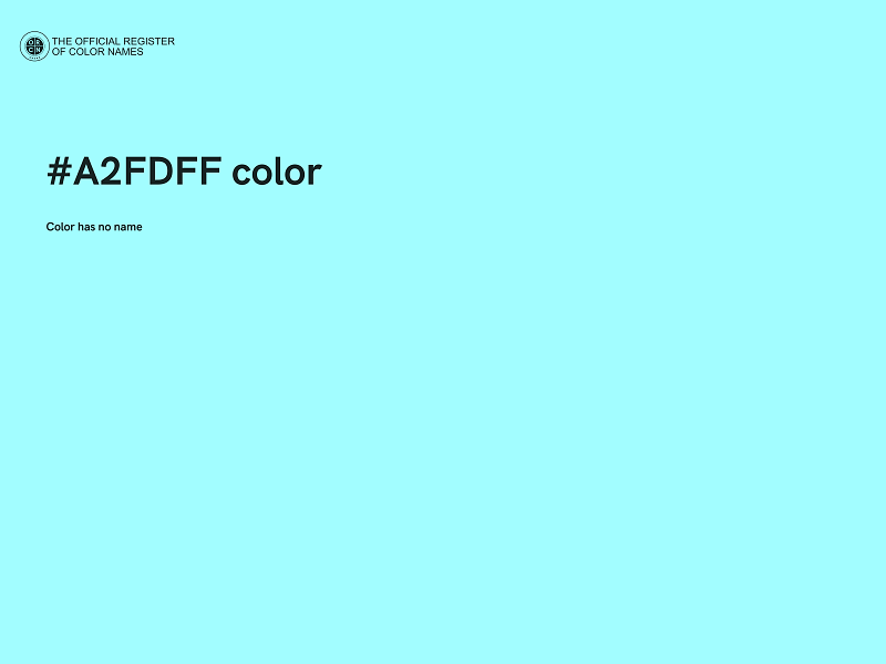 #A2FDFF color image