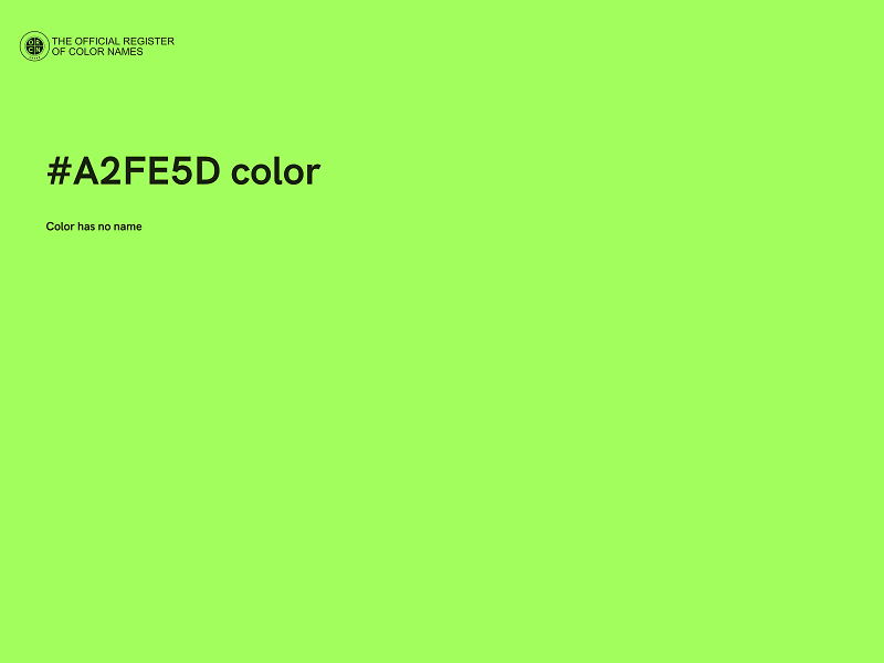 #A2FE5D color image
