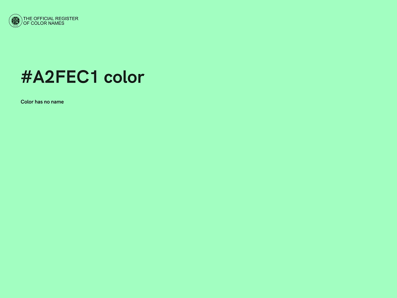#A2FEC1 color image