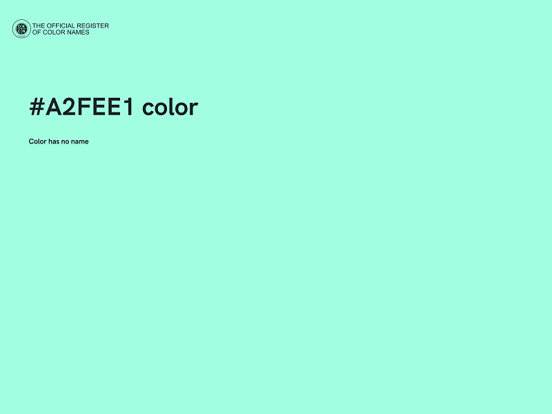 #A2FEE1 color image