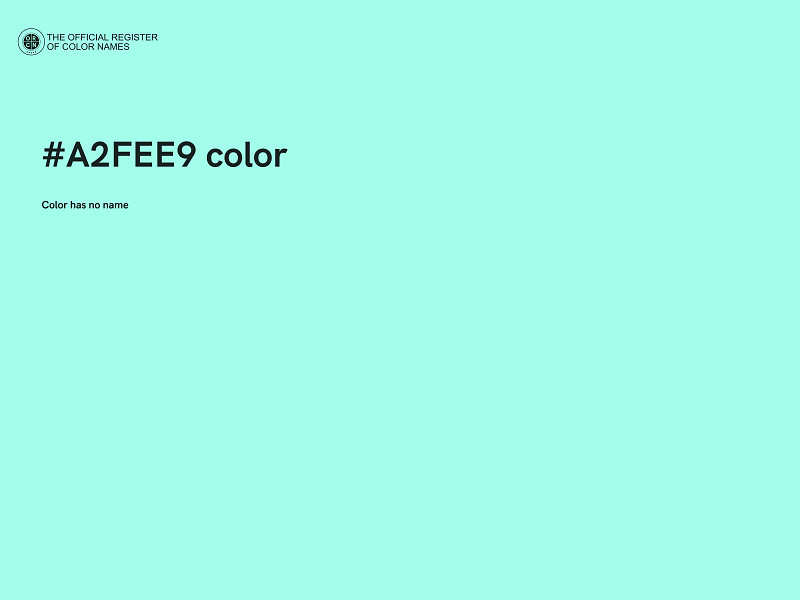 #A2FEE9 color image