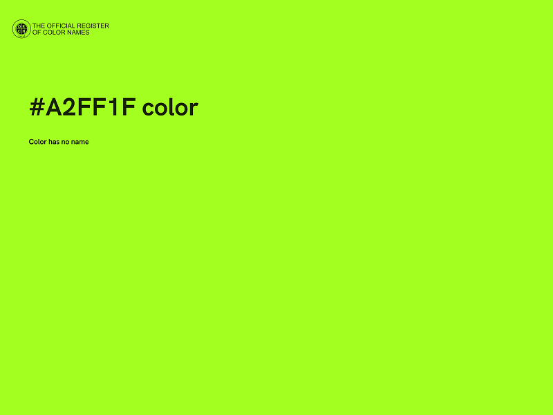 #A2FF1F color image