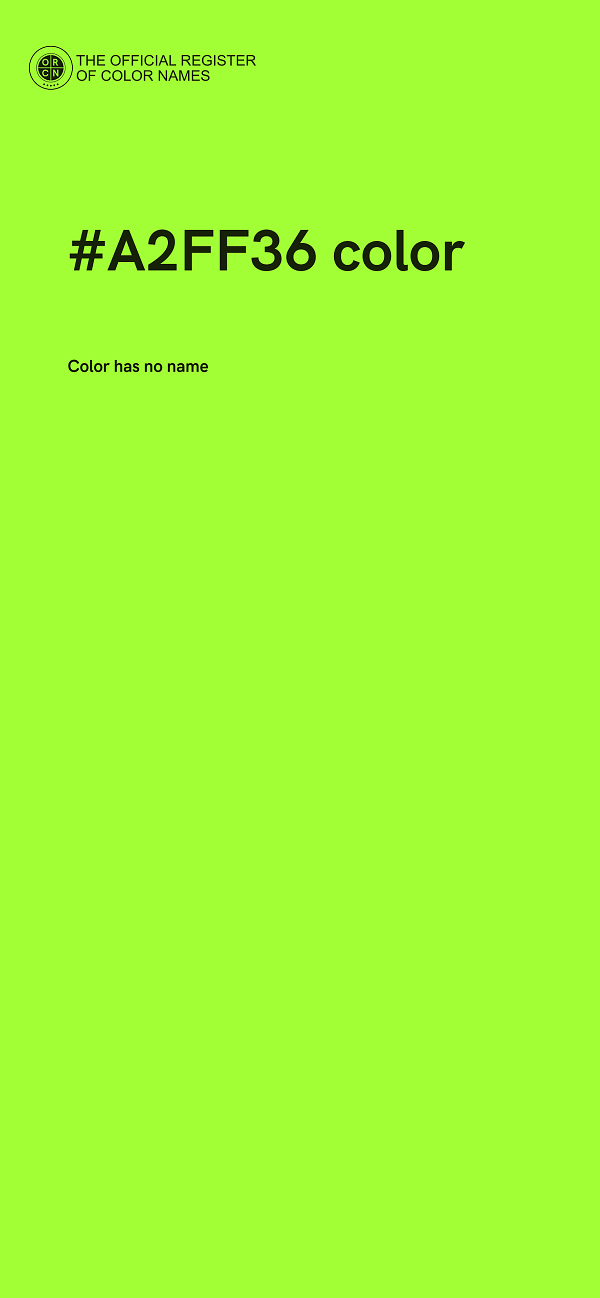 #A2FF36 color image