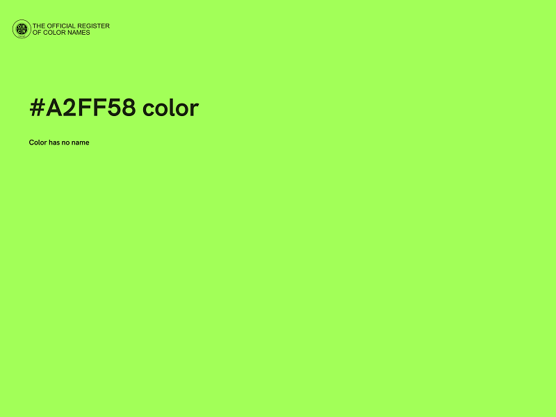 #A2FF58 color image