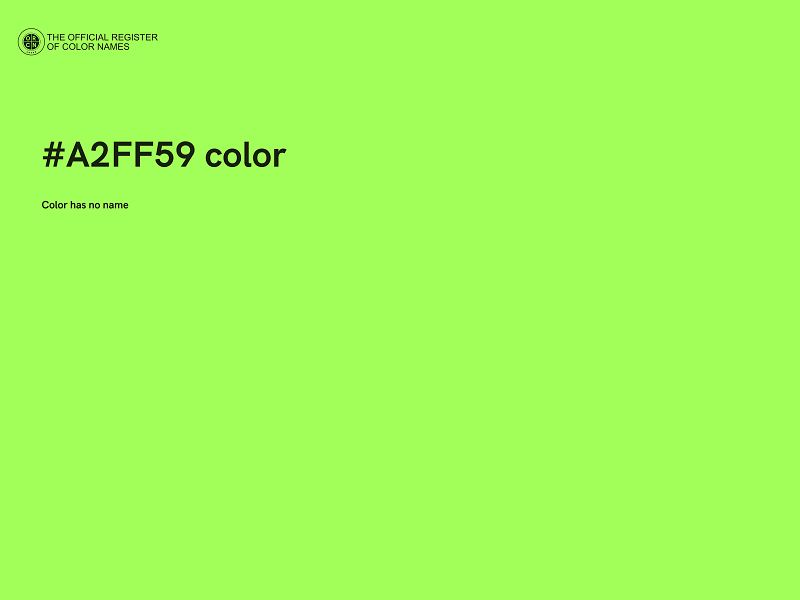 #A2FF59 color image