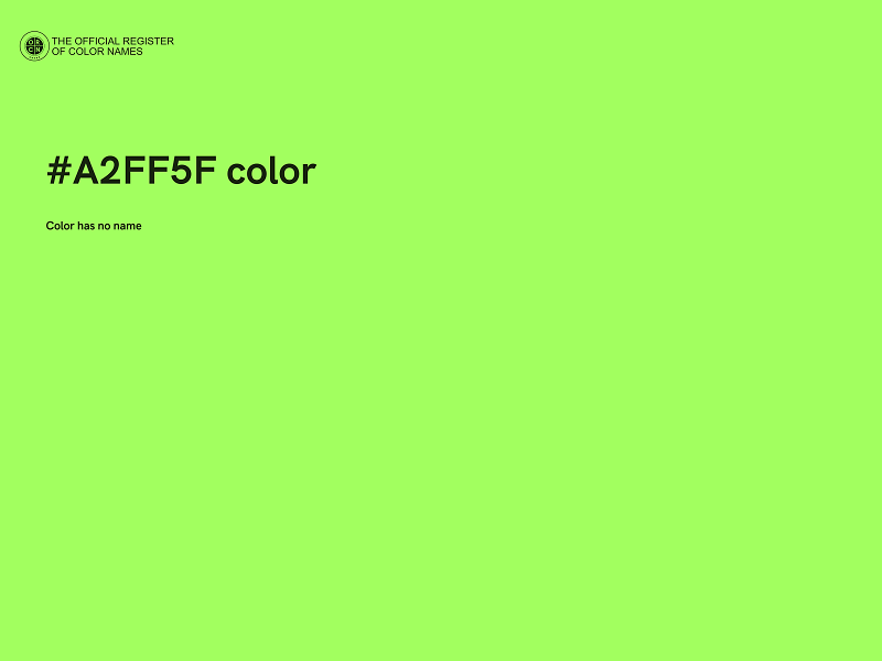 #A2FF5F color image
