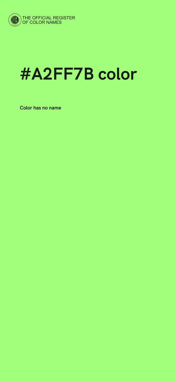 #A2FF7B color image
