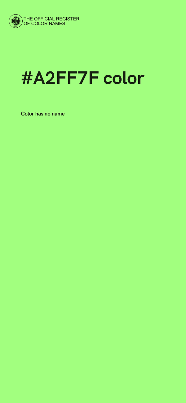 #A2FF7F color image