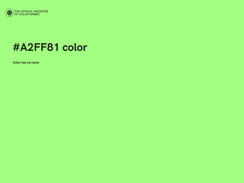 #A2FF81 color image