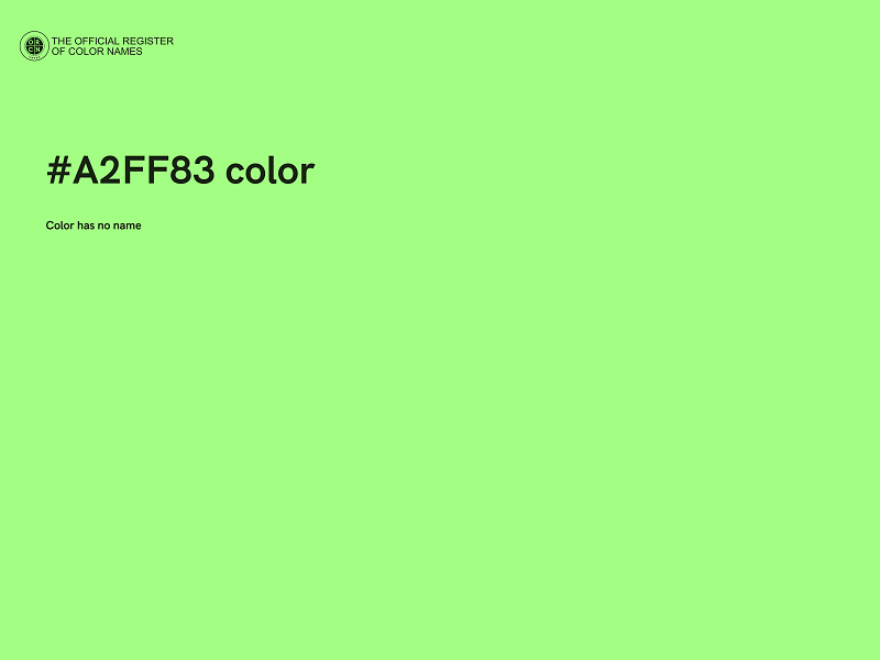 #A2FF83 color image
