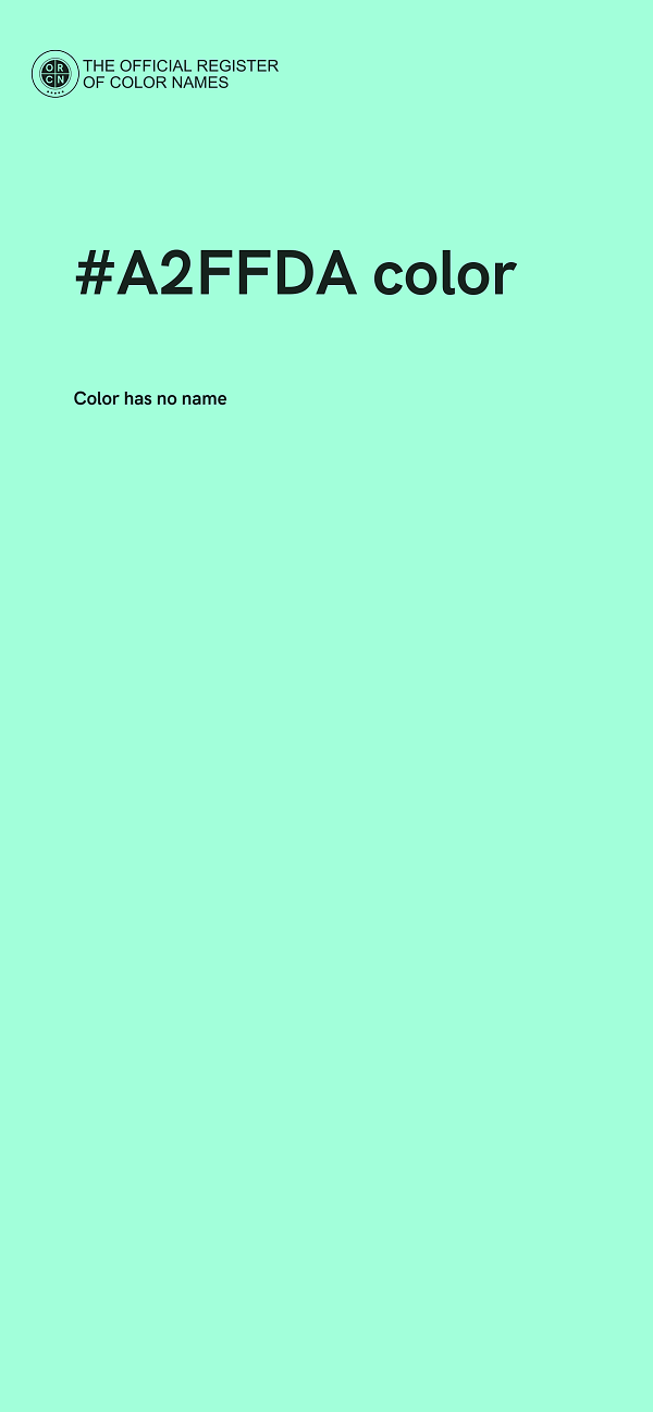 #A2FFDA color image