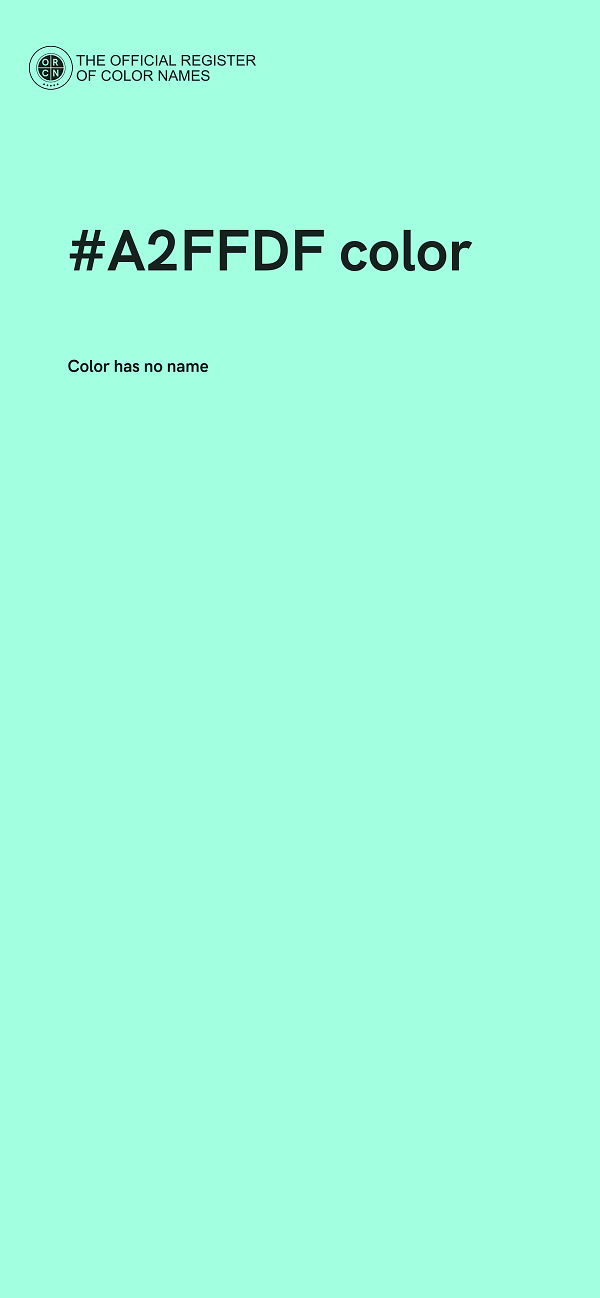 #A2FFDF color image