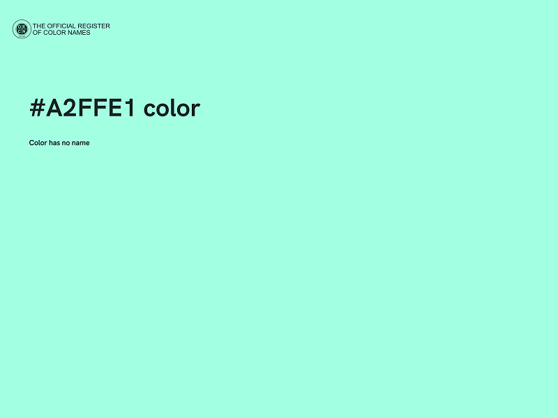 #A2FFE1 color image