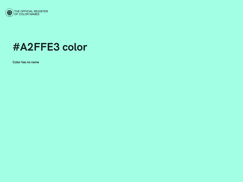 #A2FFE3 color image