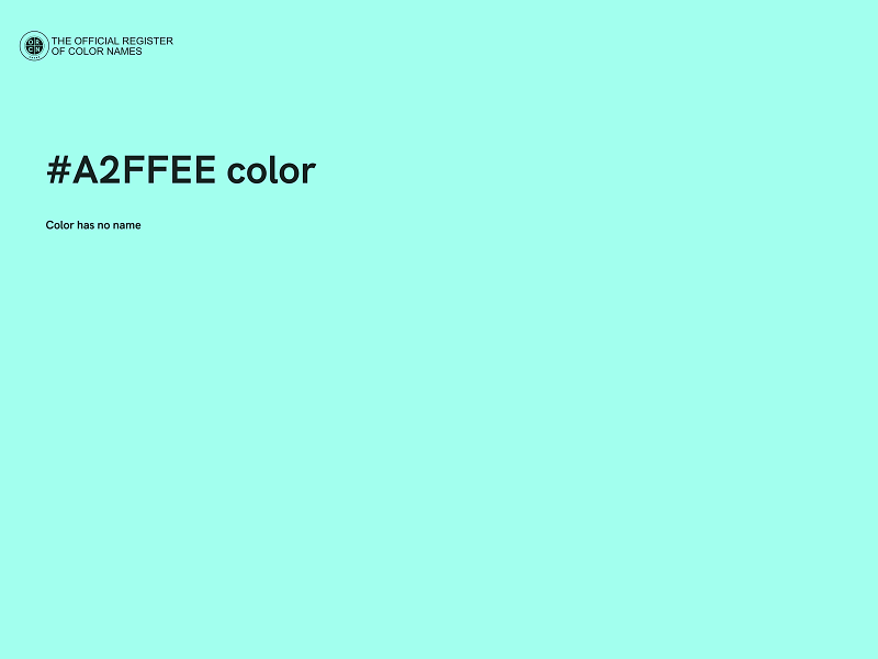 #A2FFEE color image