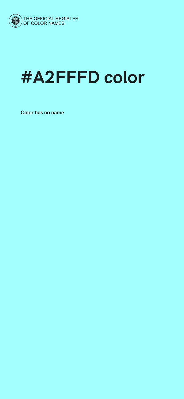 #A2FFFD color image