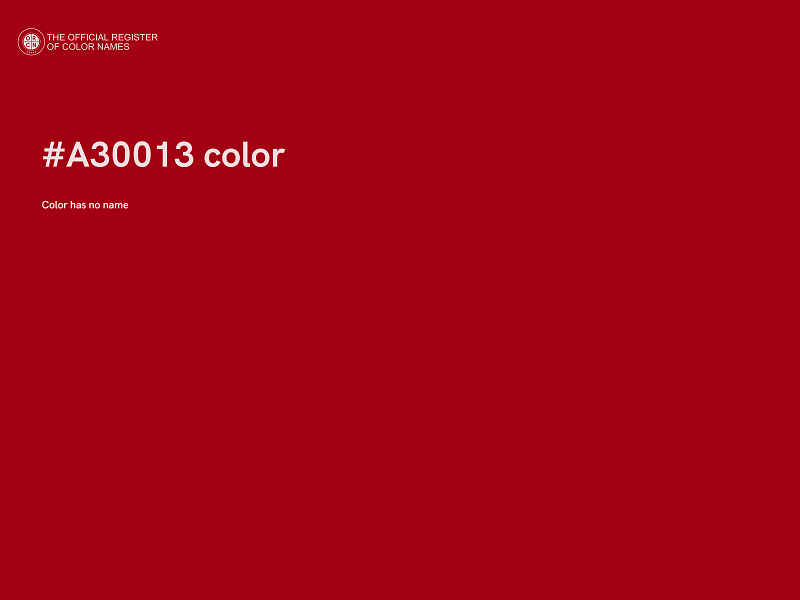 #A30013 color image