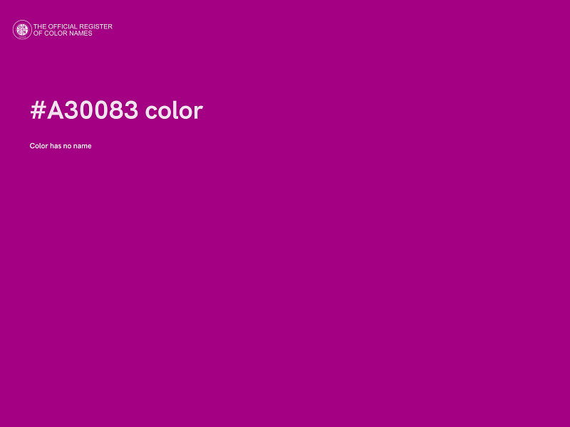 #A30083 color image