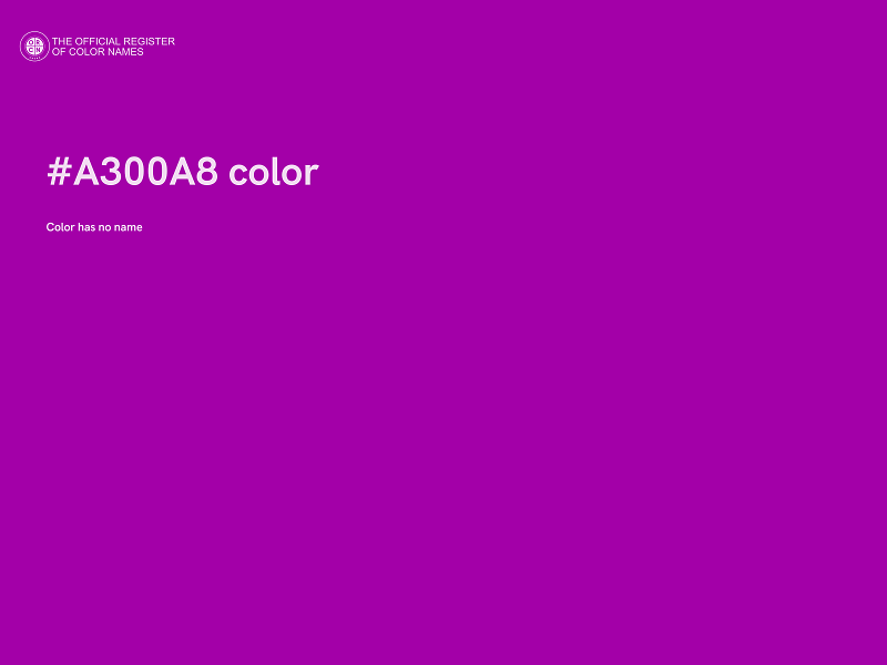 #A300A8 color image