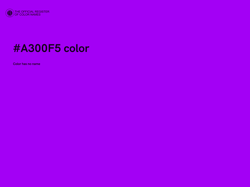 #A300F5 color image