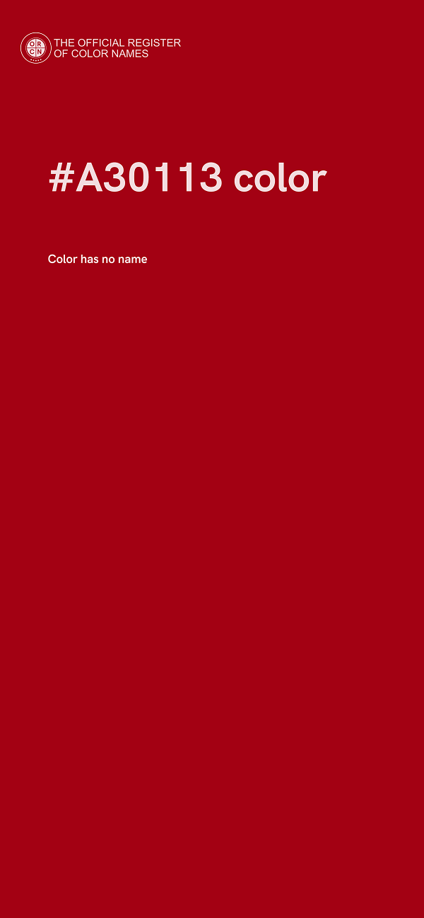 #A30113 color image