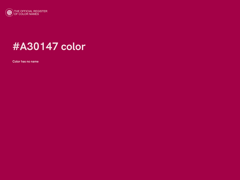 #A30147 color image