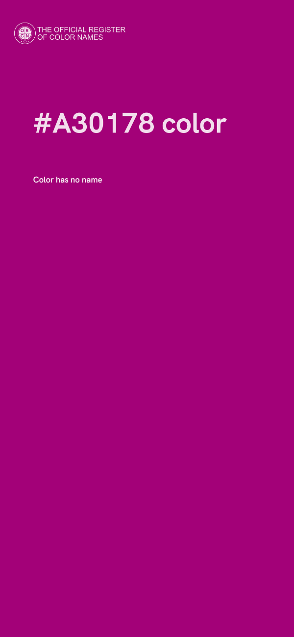 #A30178 color image