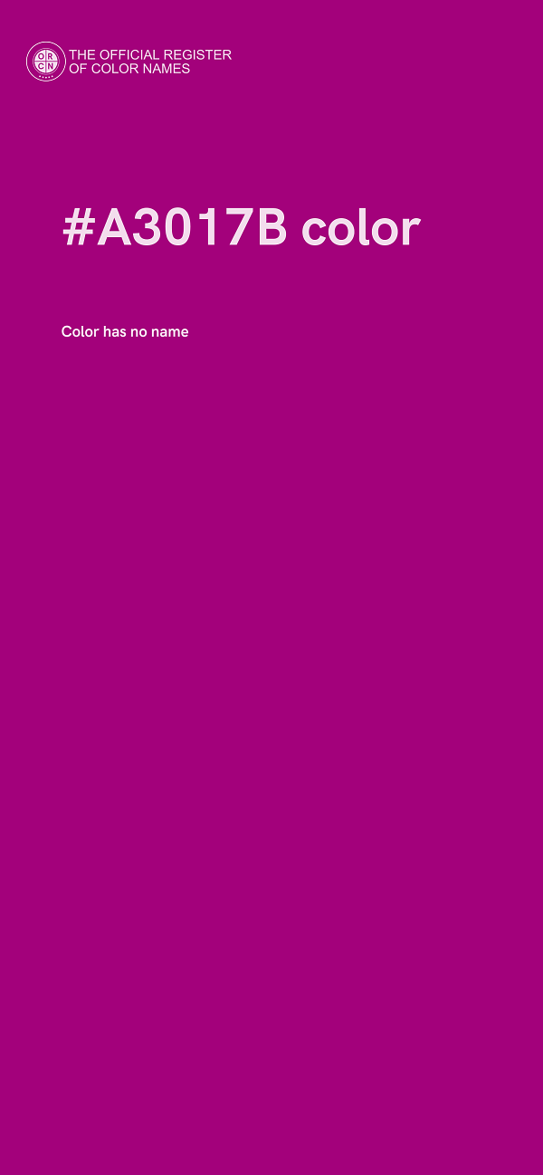 #A3017B color image
