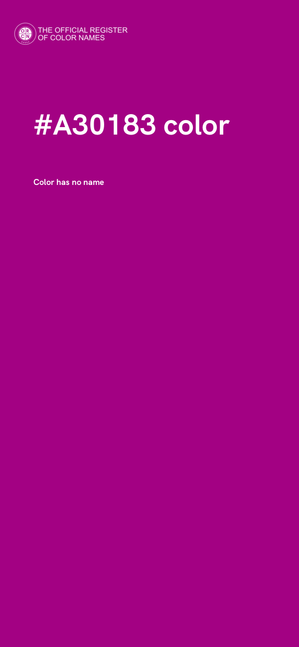 #A30183 color image
