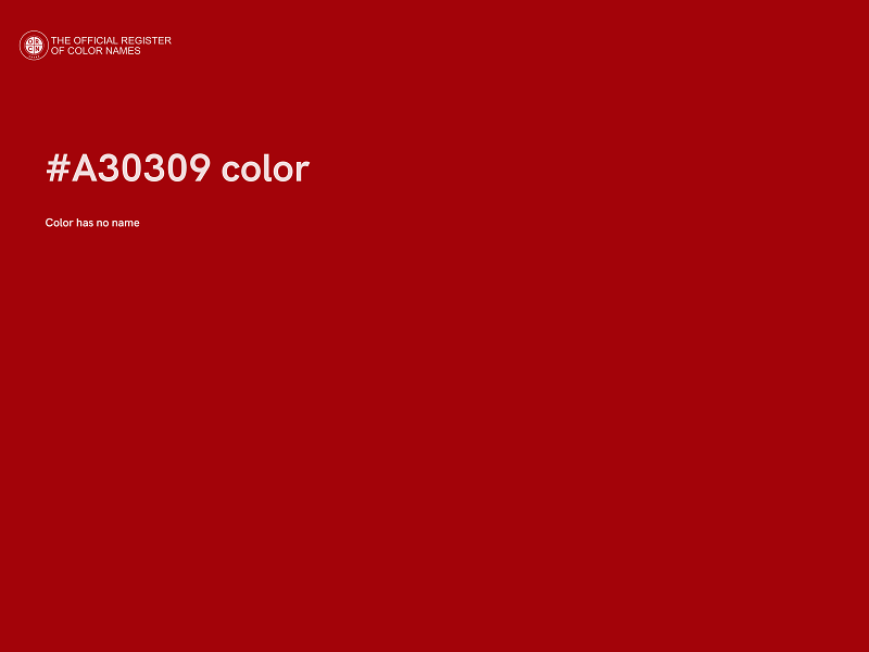 #A30309 color image