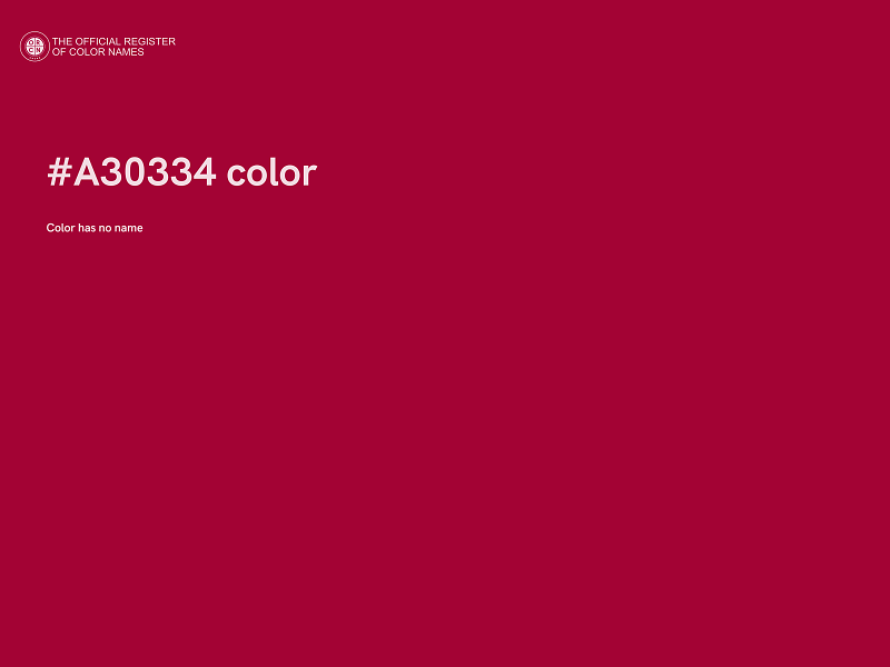 #A30334 color image