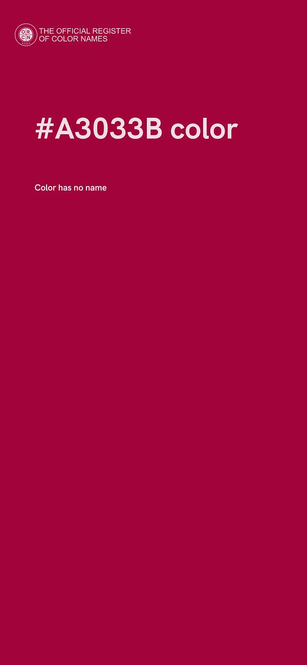 #A3033B color image