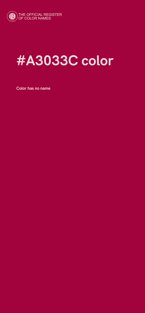 #A3033C color image