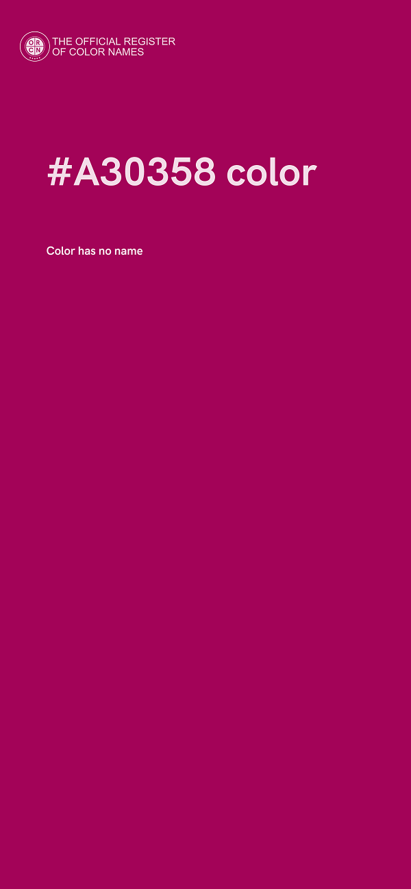 #A30358 color image