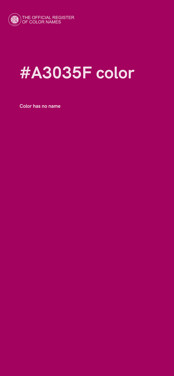 #A3035F color image