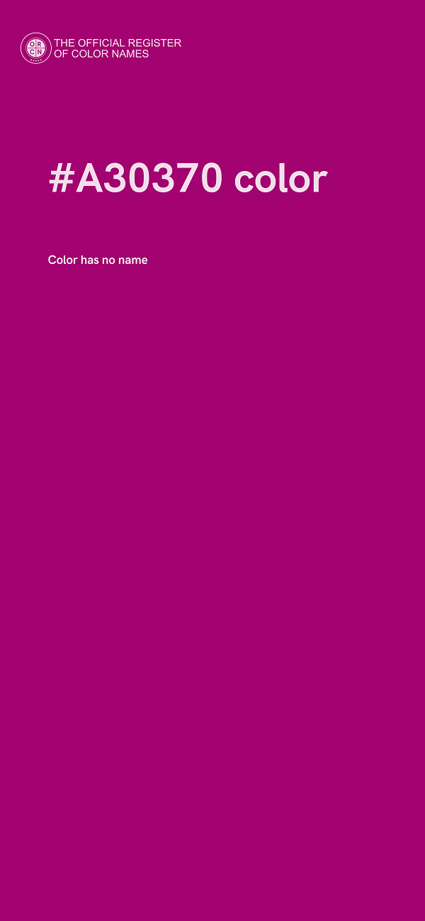 #A30370 color image